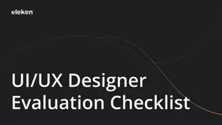 Comprehensive UI/UX Designer Evaluation Checklist