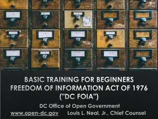 DC FOIA: Public Records Access & Proactive Disclosure