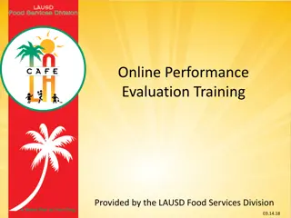 Effective Online Performance Evaluation Training for LAUSD Food Services Division