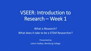 Research: What It Takes to Be a STEM Researcher