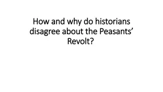 Historical Debate: Peasants Revolt Interpretations