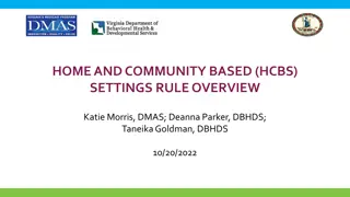 HCBS Settings Rule Overview in Virginia
