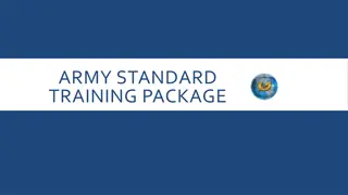 Standard Army Training Package and Code of Conduct Overview