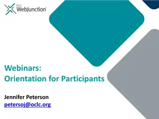Optimizing Webinar Participation: Orientation and Technical Tips