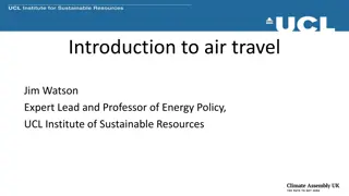 Air Travel Emissions and Impact