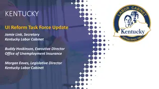 Kentucky UI Reform Task Force Updates and Progress