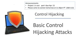 Control Hijacking Attacks in Cybersecurity