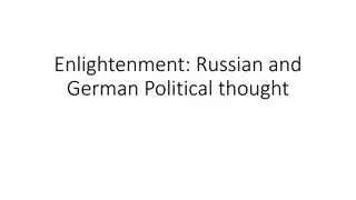 Russian and German Political Thought in Enlightenment Era