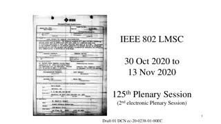 IEEE 802 LMSC 125th Plenary Session - Participant Guidelines & Ethics
