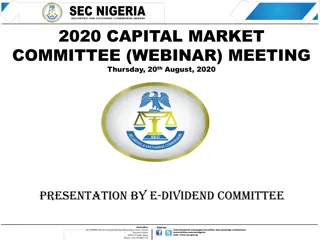 Capital Market Committee Progress and Resolutions 2020