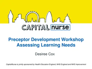 Enhancing Learning Needs Assessment and Development in Healthcare Preceptor Workshops