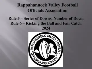 Rappahannock Valley Football Officials Association Rules and Situations 2024