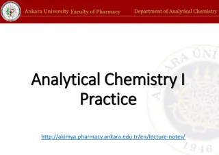 Analytical Chemistry Practices and Course Overview