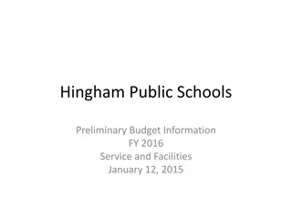 Enhancing Hingham Public Schools Facilities and Services for FY 2016