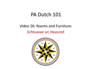 Learn PA Dutch 101: Rooms and Furniture Vocabulary