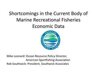 Challenges in Marine Recreational Fisheries Economic Data