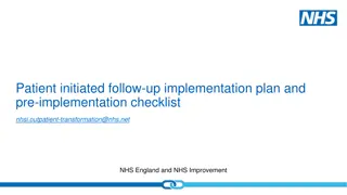 Implementing Patient Initiated Follow-ups: A Guide for NHS Trusts