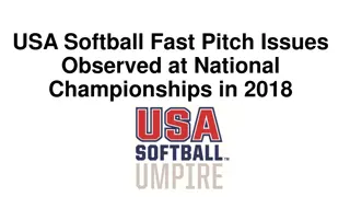Softball Umpire Development Opportunities at National Championships