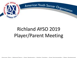 Richland AYSO 2019 Player/Parent Meeting Details and Information