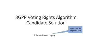 Legacy Voting Rights Algorithm Evaluation Scenarios