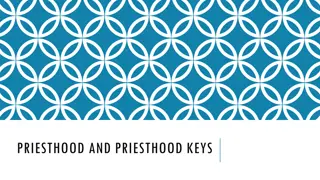 Priesthood and Priesthood Keys