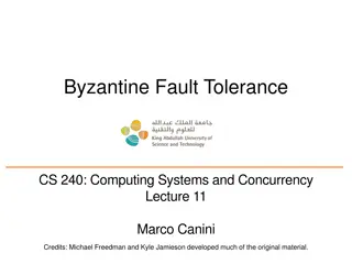 Byzantine Fault Tolerance & State Machine Replication Overview