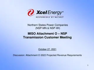 NSP Companies 2022 Projected Revenue Requirements & Formula Rates