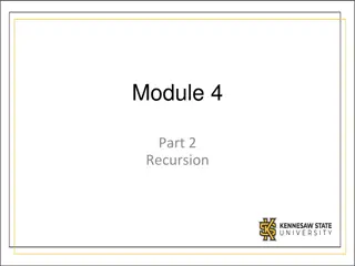 Recursion in Programming
