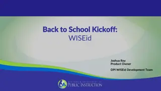 WISEid Overview: Student and Staff Identity Management System