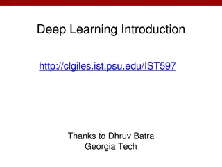 Deep Learning Introduction and Course Overview