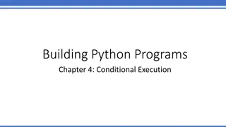 Python Programs: Conditional Execution Explained