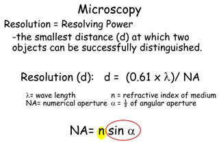 Microscopy Resolution and Object Distinction