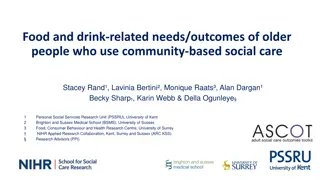 Food and Drink Needs of Older Adults in Community Social Care
