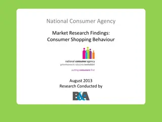 Consumer Shopping Behavior Research Findings August 2013