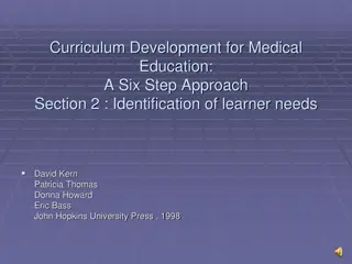 Six Step Approach to Medical Education Curriculum Development