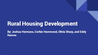 Challenges and Solutions in Rural Housing Development