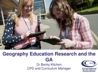 Geography Education Research Working Group: Insights and Initiatives
