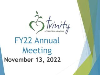 TRF FY22 Annual Meeting Highlights and Performance Summary