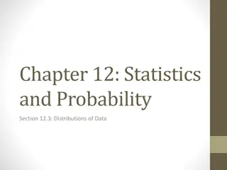 Distributions in Statistics and Probability