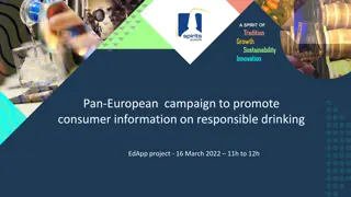 Pan-European Campaign for Responsible Drinking: EdApp Project Agenda and Launch Details