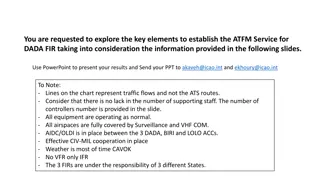 Establishing ATFM Service for DADA FIR: Key Elements & Considerations