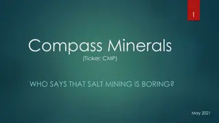 Insights into Compass Minerals (CMP) Salt Mining Business