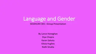 Exploring Language and Gender in Society