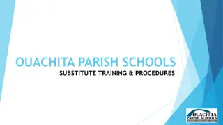 Effective Substitute Teacher Training and Procedures in Ouachita Parish Schools