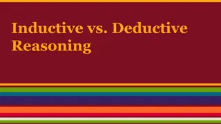 Inductive and Deductive Reasoning