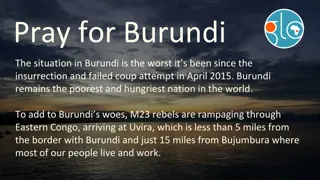 Pray for Burundi in Times of Crisis: A Call for Unity and Divine Intervention