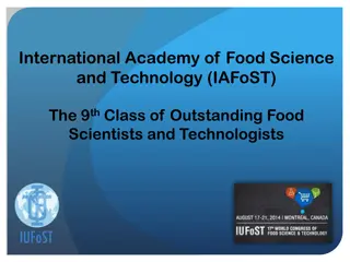 Celebrating the 9th Class of Outstanding Food Scientists and Technologists in IAFoST