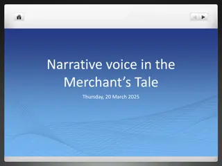 Voice Analysis in The Merchant's Tale - Chaucer's Narrative Exploration