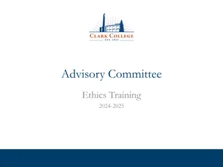 Ethical Standards for Advisory Committees: Ensuring Integrity and Accountability