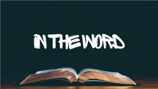 Reflections on Faith and Calling from Exodus 3: A Journey of Trust